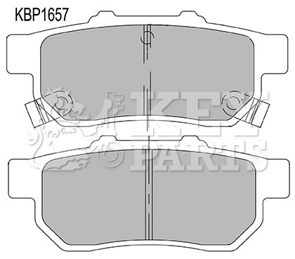 KEY PARTS Комплект тормозных колодок, дисковый тормоз KBP1657